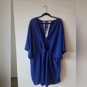 SHEIN Curve Royal Blue Romper